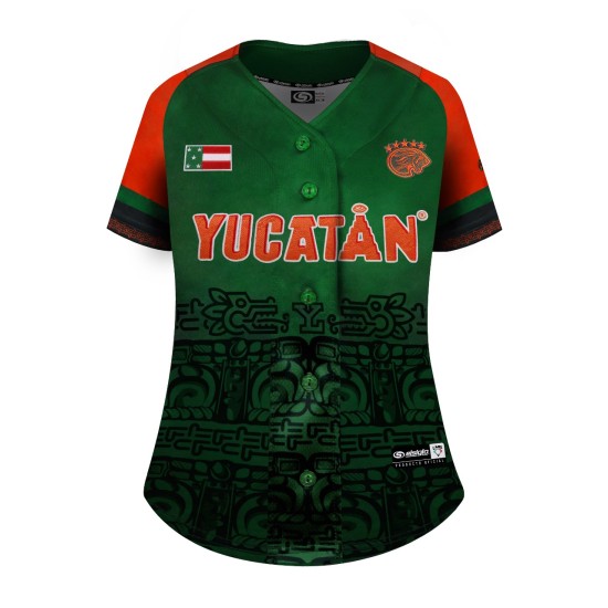 Jersey Leones Verde/Naranja Dama 2024