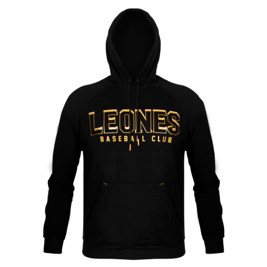Hoodie Leones Negro Caballero 22-23