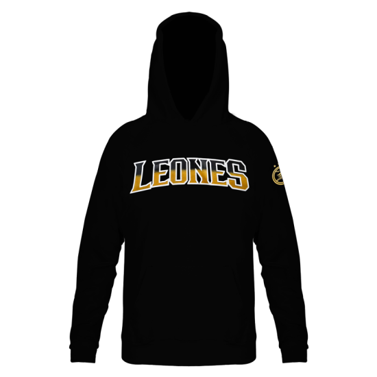 Hoodie Leones Negro Caballero 23-24