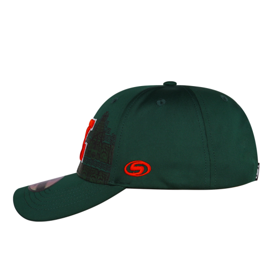 Gorra Leones HI17PS Verde/Naranja Monumento
