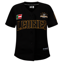 Jersey Leones Negro Campeon Dama 