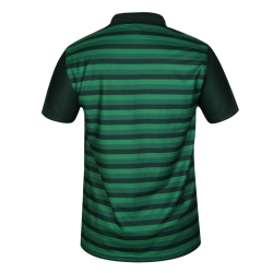 Playera Polo Leones Verde Rayada Caballero