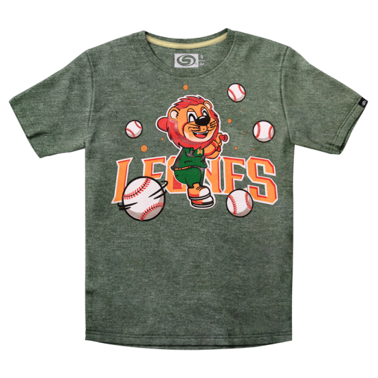 Playera Leones Leonel Beisbolista Verde Infantil