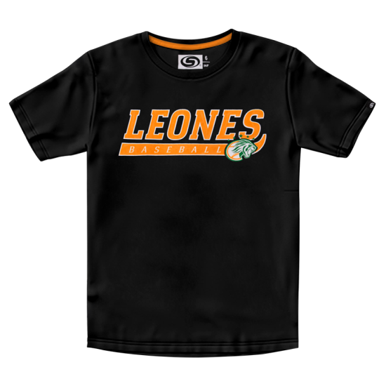 Playera Leones Baseball Negro