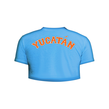 Playera Leones Crop Top Cielo LY