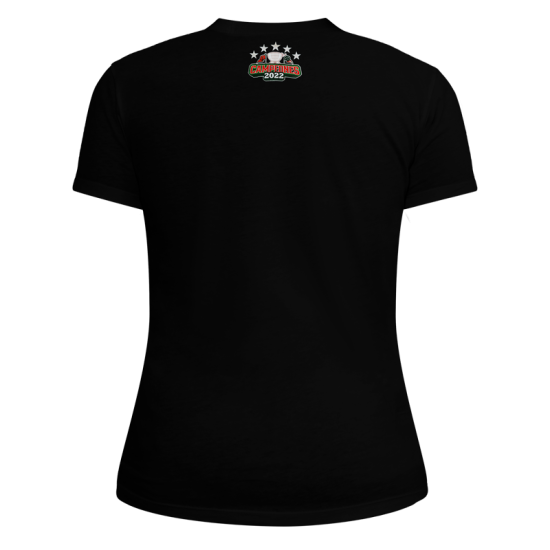 Playera Leones Negro Bandera JP25 Dama