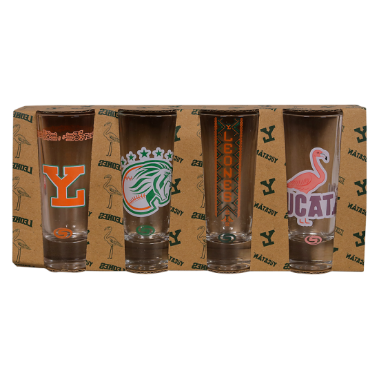 Set De Tequileros Leones (4 piezas)