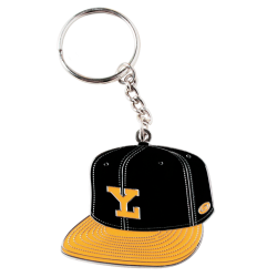 Llavero Leones Metal Gorra LY Negra/Dorado