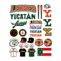 Set De Stickers Leones