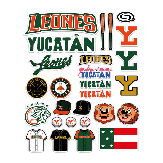 Set De Stickers Leones