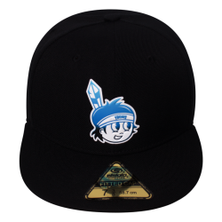 Gorra Yaquis Fitted Negro Carita 23-24