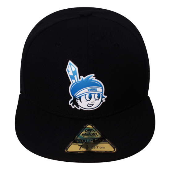 Gorra Yaquis Fitted Negro Carita 23-24