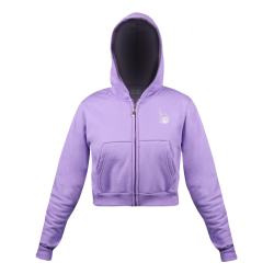 Hoodie Yaquis Lila Crop Top Dama