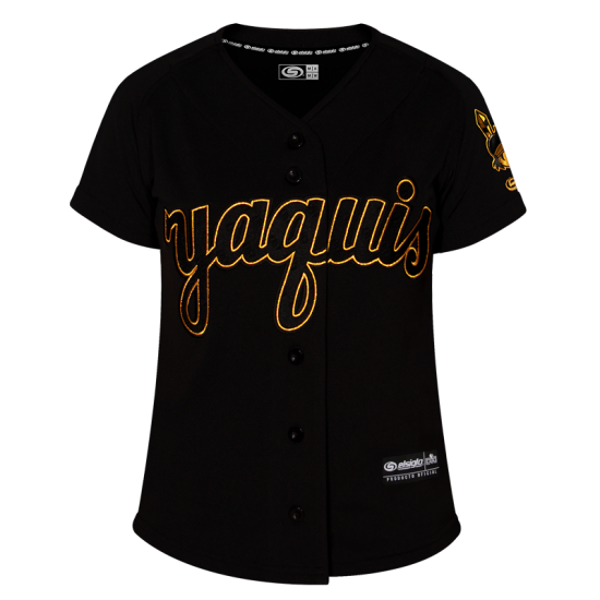 Jersey Yaquis Negro/Dorado Dama 22-23