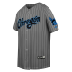 Jersey Yaquis Gris Rayado Infantil 24-25