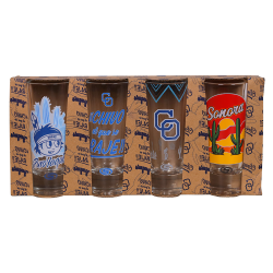 Set De Tequileros Yaquis (4 piezas)