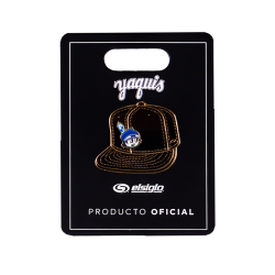 Pin Yaquis Gorra Negra Carita