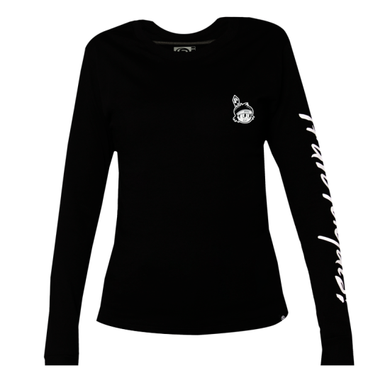 Playera Yaquis M/L Negro Carita Dama