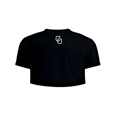 Playera Yaquis Crop Top Negro Dama