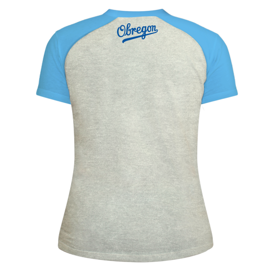Playera Yaquis Ranglan Avena/Azul Dama