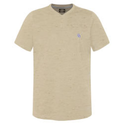 Playera Yaquis Cuello Henley CO Avena Caballero