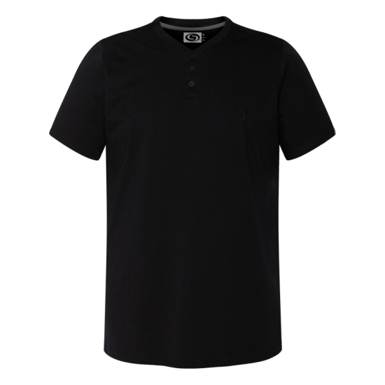 Playera Yaquis Cuello Henley Negro Caballero