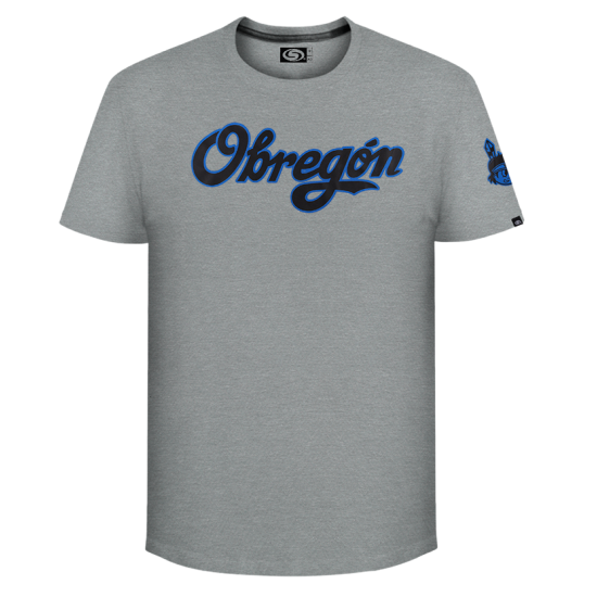 Playera Yaquis Gris Jaspe Obregón Caballero