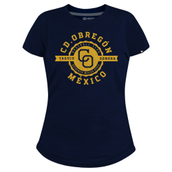 Playera Yaquis Marino Obregon MX Dama