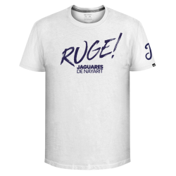 Playera Jaguares Ruge Bco Adulto