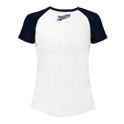 Playera Ranglan Bco/Mno N Dama