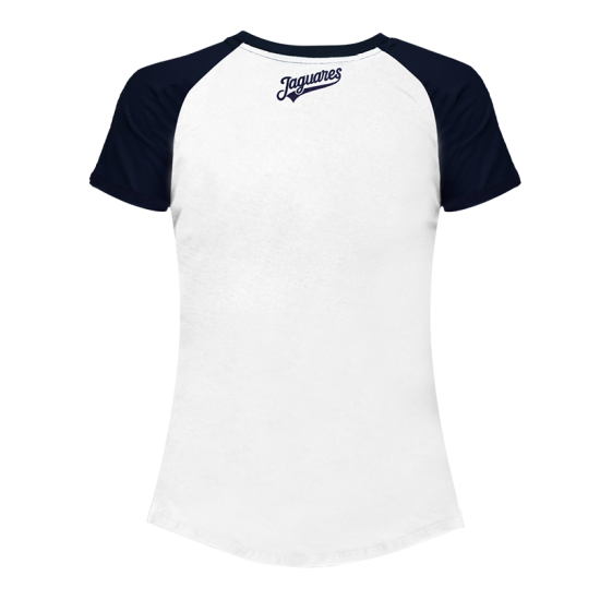 Playera Ranglan Bco/Mno N Dama