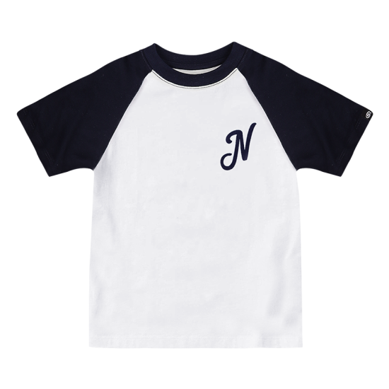 Playera Ranglan Bco/Mno N Infantil