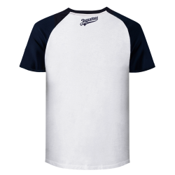 Playera Ranglan Bco/Mno N Adulto