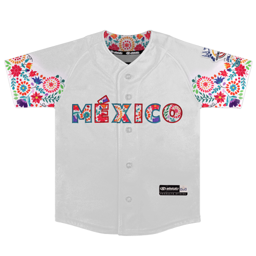 Jersey Serie del Caribe Blanco/Flores Infantil 2026