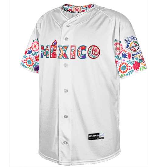 Jersey Serie del Caribe Blanco/Flores Caballero 2026