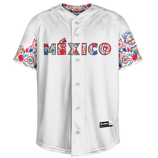 Jersey Serie del Caribe Blanco/Flores Caballero 2026