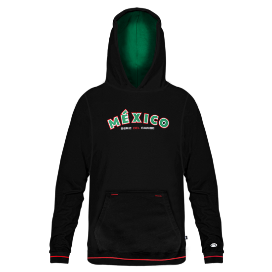 Hoodie Serie Del Caribe Negro Caballero 2025