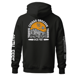 Hoodie Yaquis Negro Obregón Salty Feet Caballero