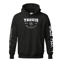 Hoodie Yaquis Negro Obregón Salty Feet Caballero