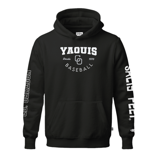 Hoodie Yaquis Negro Obregón Salty Feet Caballero
