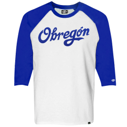 Playera Yaquis Ranglan Bco/Rey Obregón 3/4 Caballero