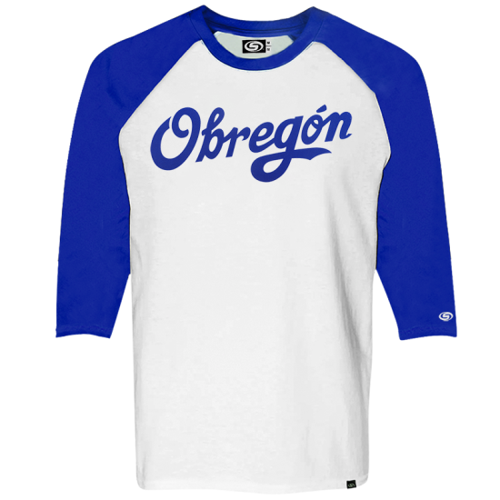 Playera Yaquis Ranglan Bco/Rey Obregón 3/4 Caballero