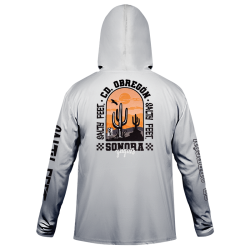 Playera Hoodie Yaquis Gris Obregón Salty Caballero