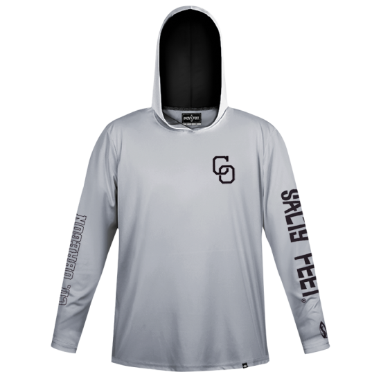 Playera Hoodie Yaquis Gris Obregón Salty Caballero