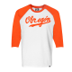 Playera Yaquis Ranglan Obregón Bco/Naranja 3/4 Caballero