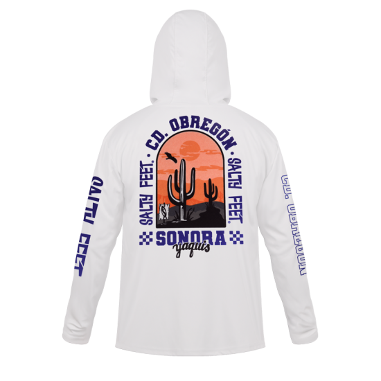 Playera Hoodie Salty Feet Bco Obregón Adulto
