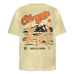 Playera Obregón CO Beige Dama Oversize