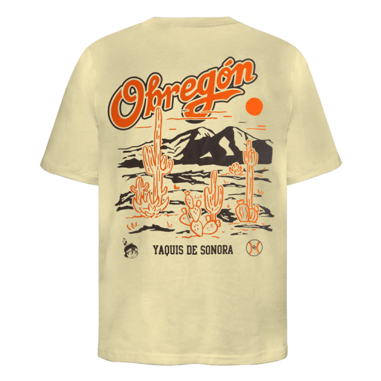 Playera Obregón CO Beige Dama Oversize