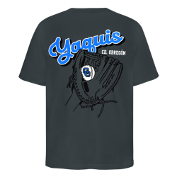Playera Yaquis Carita Gris Oversize