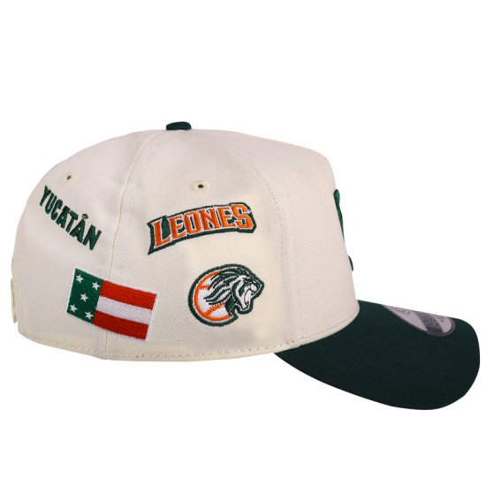 Gorra MDV19 Beige/Vde Logos Leones
